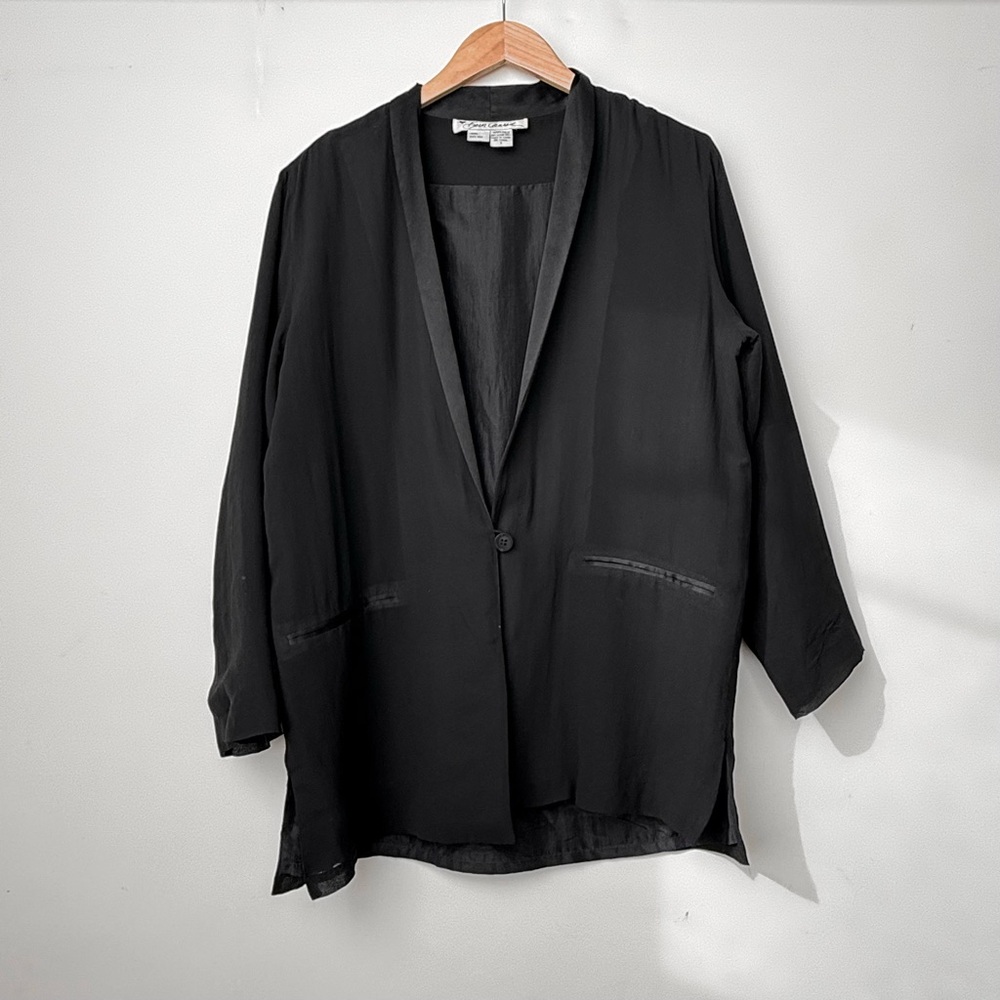 bern conrad silk blazer